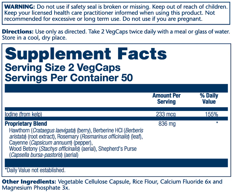 Solaray Heart Blend Sp-8 100 Caps thumbnail 2