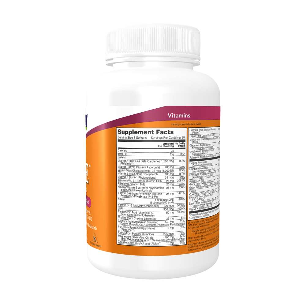 Now Foods Eve Women's Multivitamin – Superior Women's Multi – 90 Softgels thumbnail 3