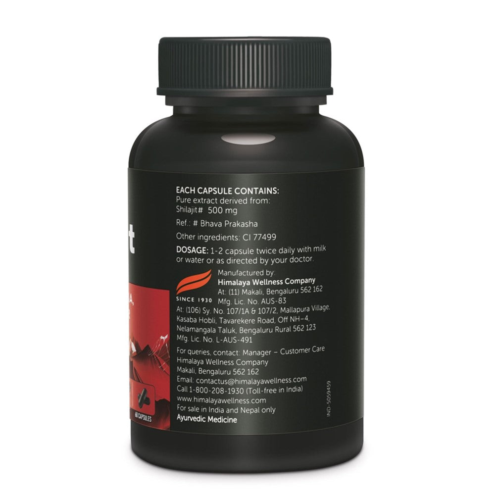Himalaya Shilajit Capsules – 100% Pure Himalayan Shilajit | Enhances Stamina, Energy & Power | 60 Capsules thumbnail 2