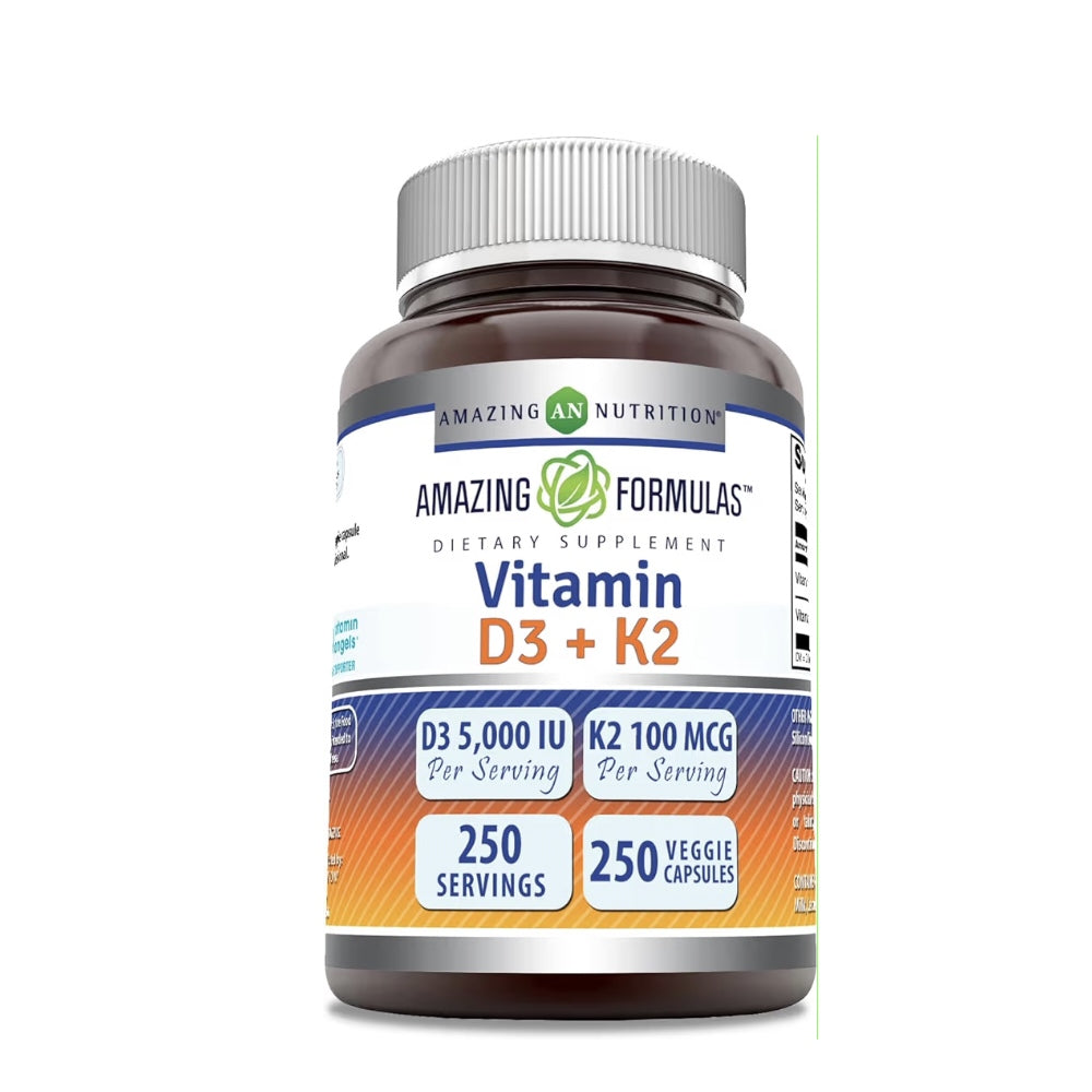 Amazing Formulas Vitamin D3 (as Cholecalciferol) 5000 Iu + Vitamin K2 100 Mcg thumbnail 4