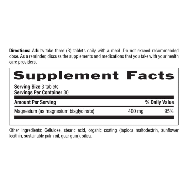 Country Life Vitamins Chelated Magnesium Glycinate 90 Tabs thumbnail 2