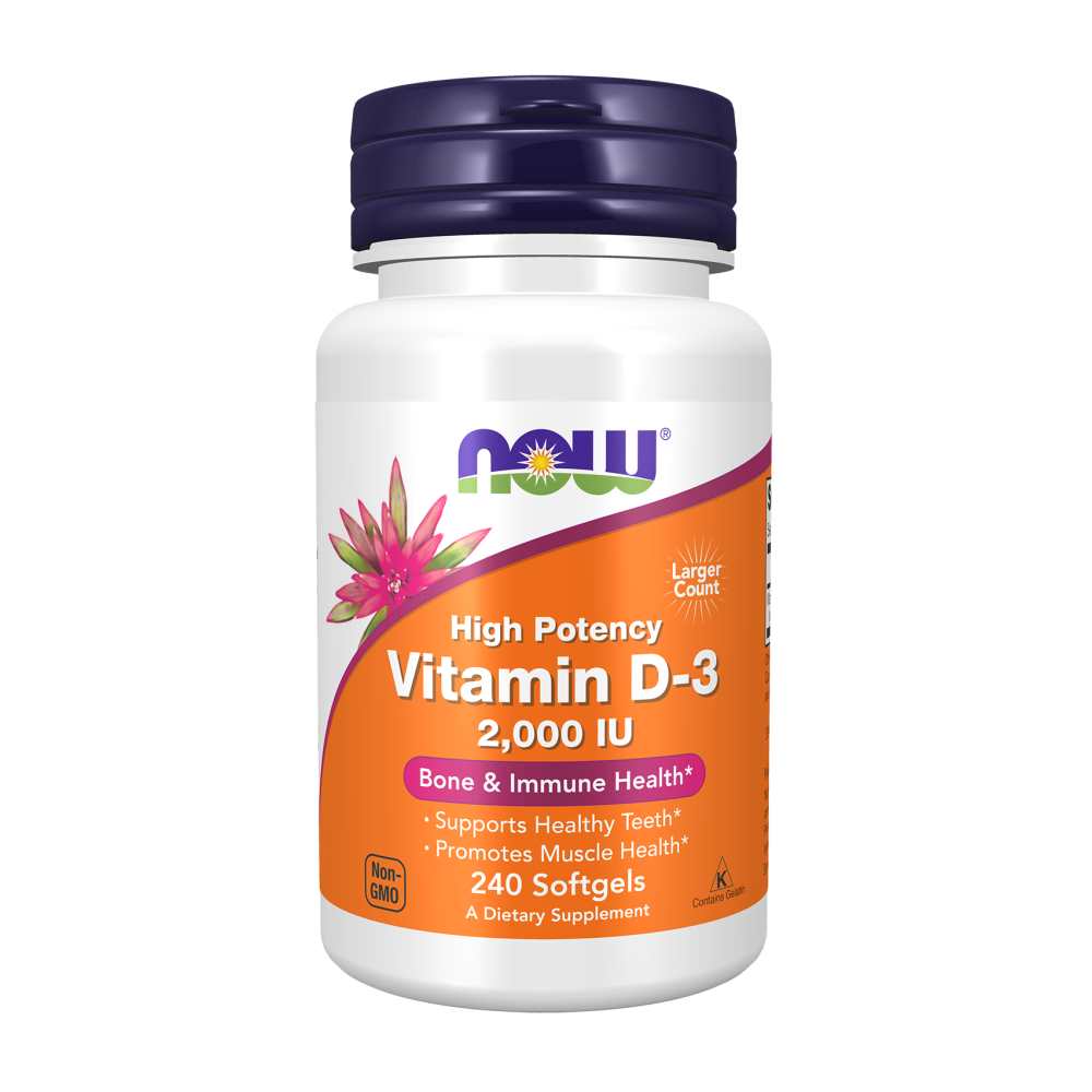 Now Foods Vitamin D-3 2000 Iu – Bone & Immune Health – 30 Softgels thumbnail 4