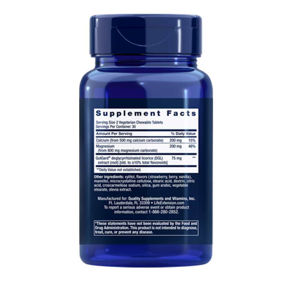 Life Extension EsophaCool™ (Berry) – 60 Vegetarian Chewable Tablets thumbnail 2