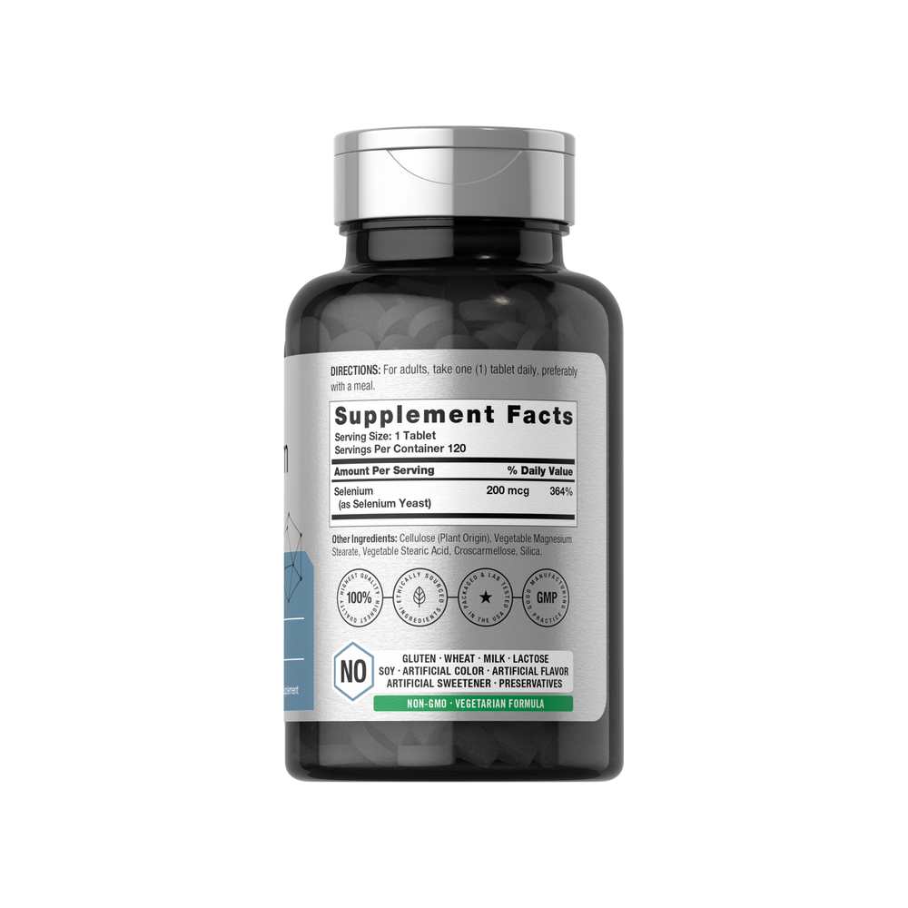 Horbäach Selenium 200mcg | 120 Tablets thumbnail 2