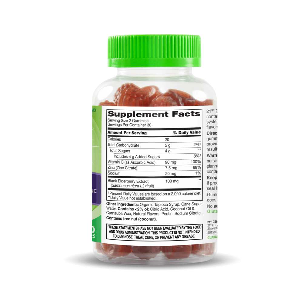 21st Century Vita Joy® Sambucus Elderberry 100 Mg with Vitamin C & Zinc 60 Gummies thumbnail 2
