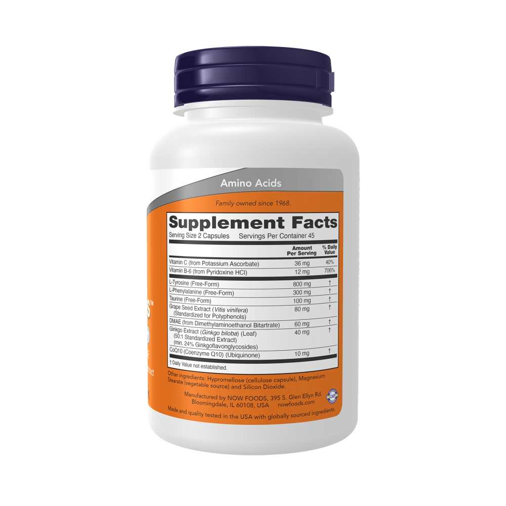 Now Foods True Focus – Neurotransmitter Support – 90 Capsules thumbnail 2