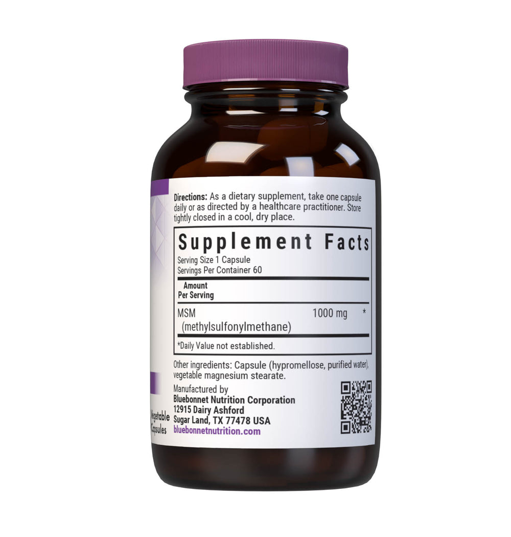 Bluebonnet Nutrition MSM 1000 Mg 60 Caps thumbnail 2