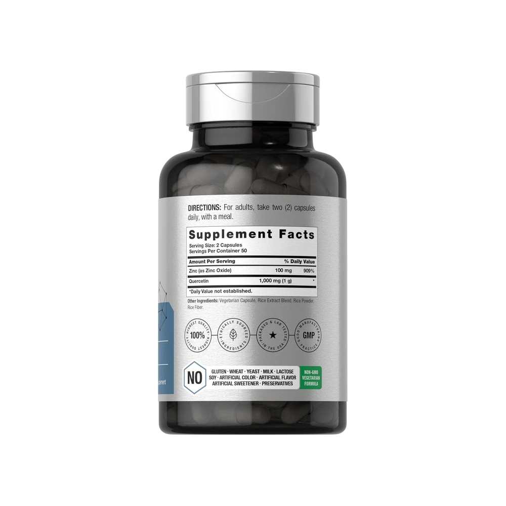 Horbäach Quercetin 1000mg per Serving | 100 Capsules thumbnail 2