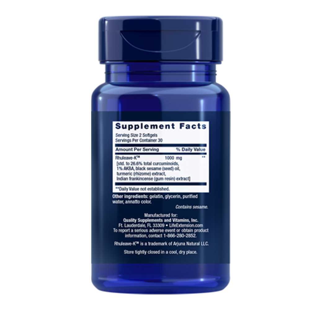 Life Extension Fast-Acting Relief – 60 Softgels thumbnail 2