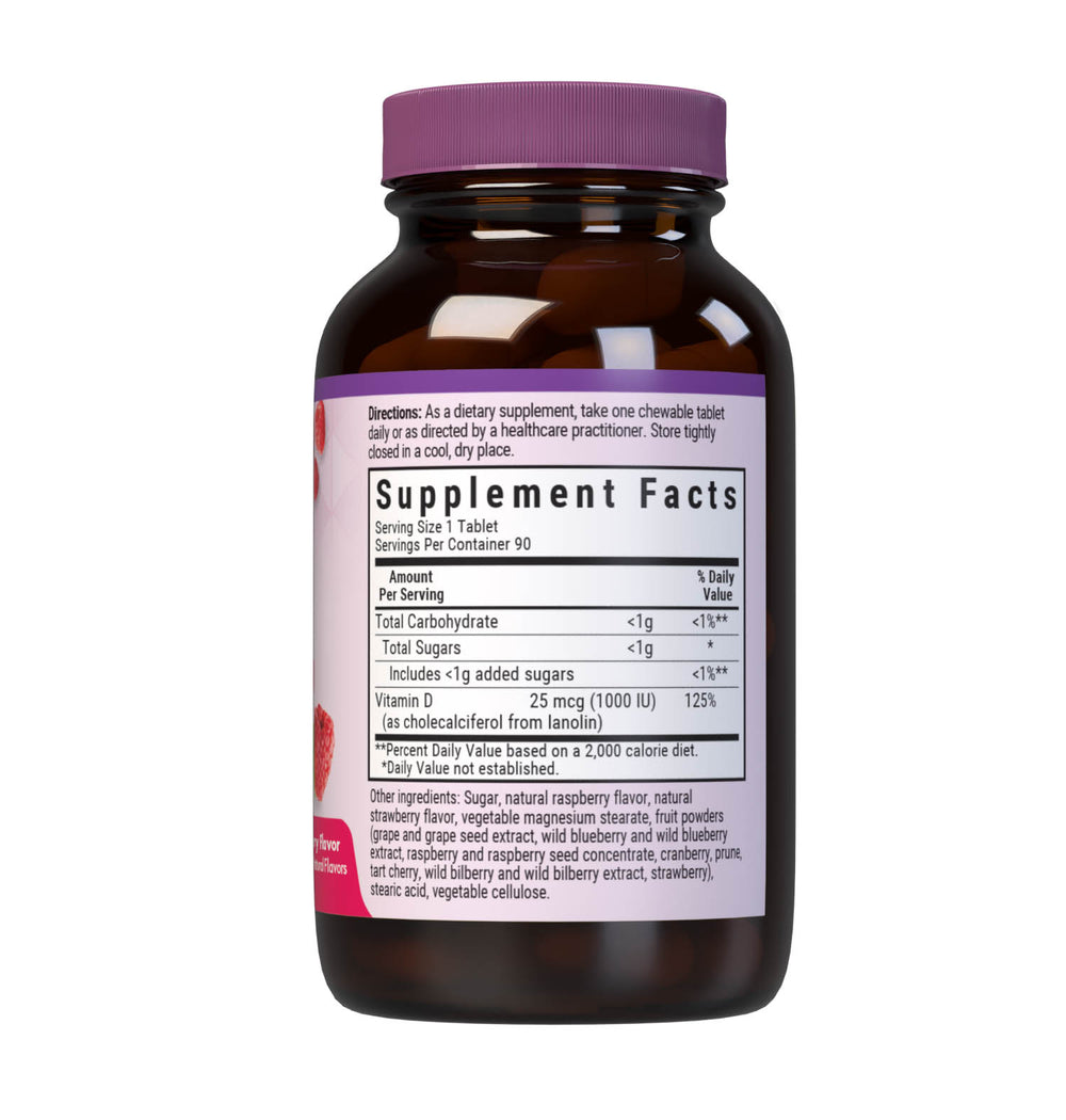 Bluebonnet Nutrition Earthsweet Chewables Vitamin D3 1000 Iu 90 Tabs thumbnail 2