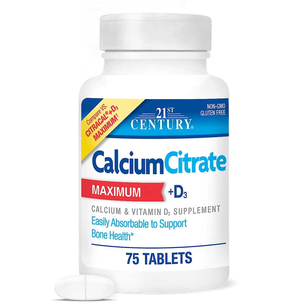 21st Century Calcium Citrate +d3 Maximum 400 Tabs thumbnail 3