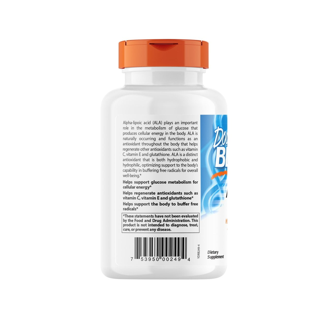 Doctor's Best Alpha-Lipoic Acid 300mg – Antioxidant & Blood Sugar Support | 180 Veggie Capsules thumbnail 2