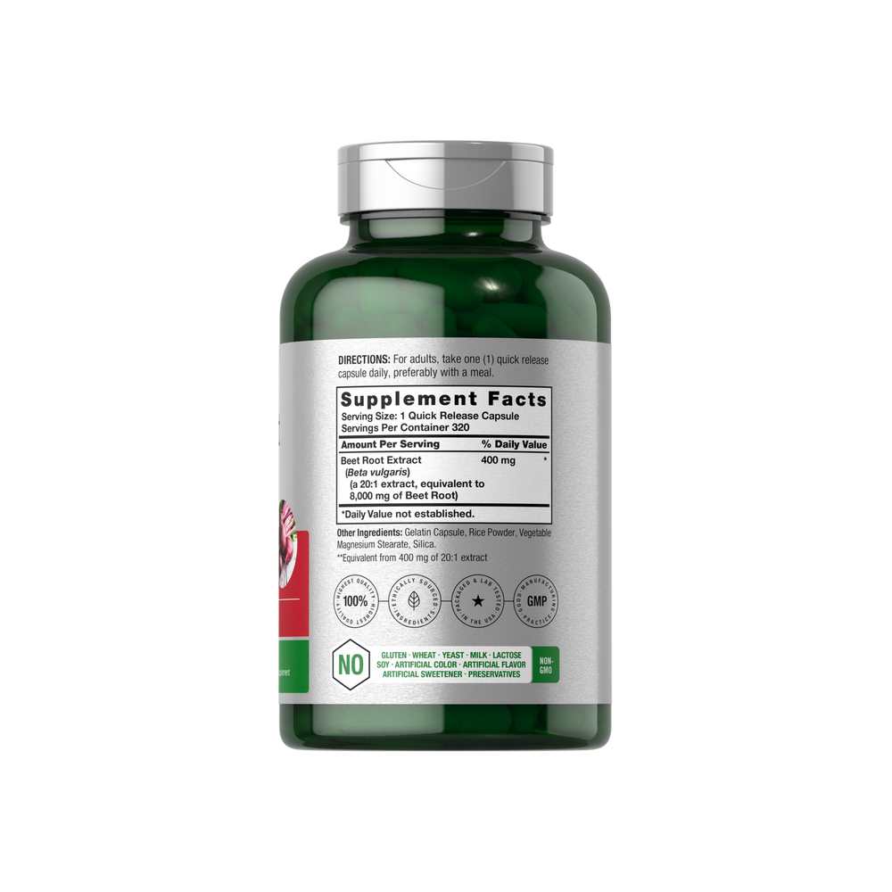 Horbäach Beet Root Extract 8000mg | 320 Capsules thumbnail 2