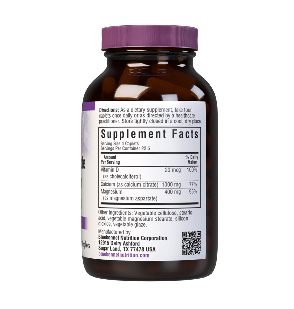 Bluebonnet Nutrition Calcium Citrate Magnesium & Vitamin D3 90 Caplets thumbnail 3