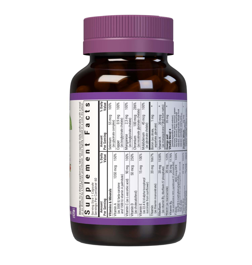 Bluebonnet Nutrition Maxi One Whole Food-Based Multiple (with Iron) 60 Caps thumbnail 2