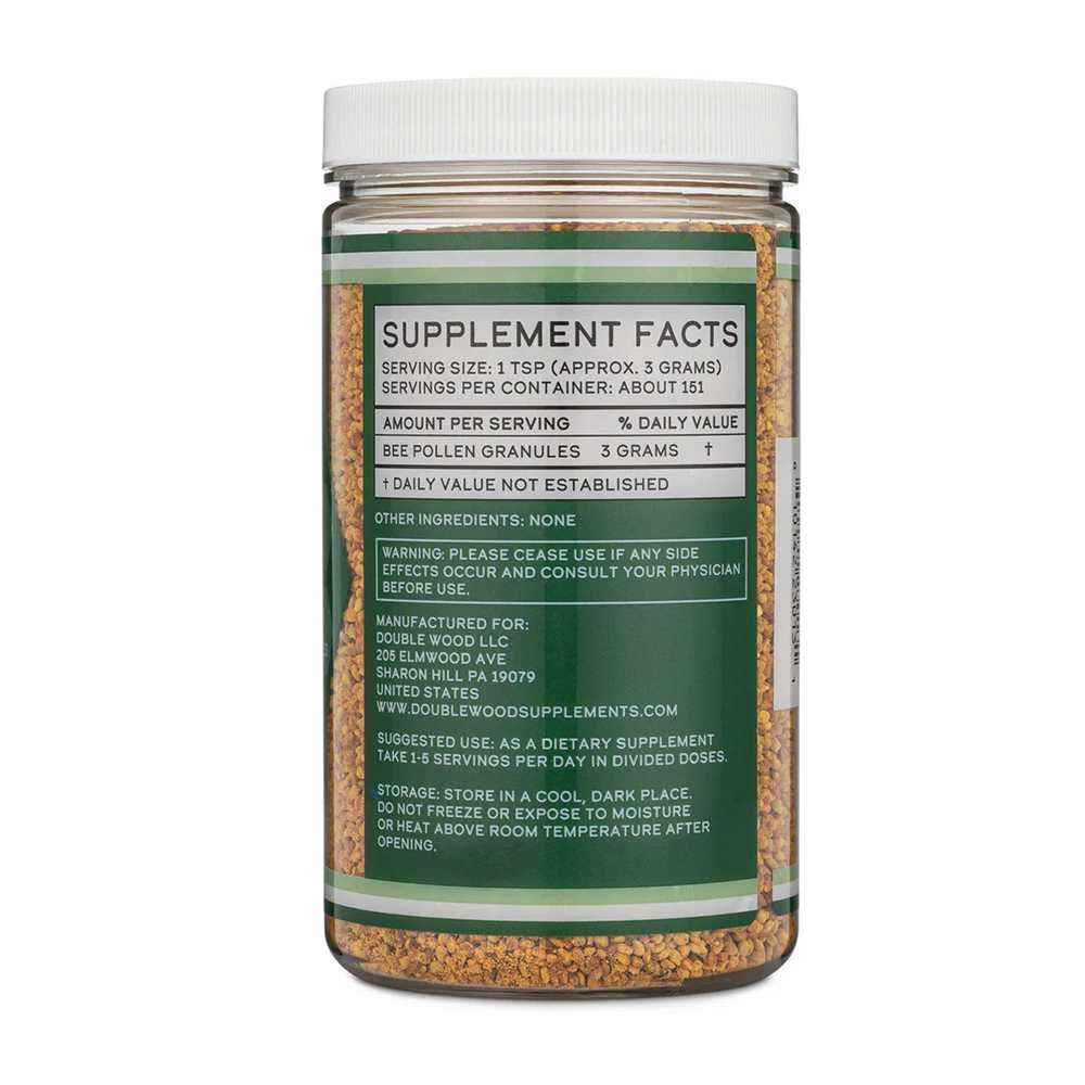 Double Wood Supplements – Bee Pollen Granules | Natural Superfood | Net Wt. 16 Oz (456g) thumbnail 2