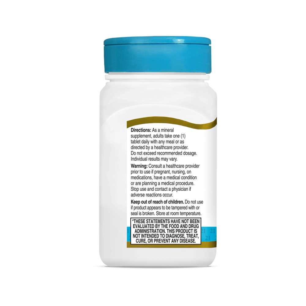 21st Century Zinc 50 Mg Chelated 110 Tabs thumbnail 2