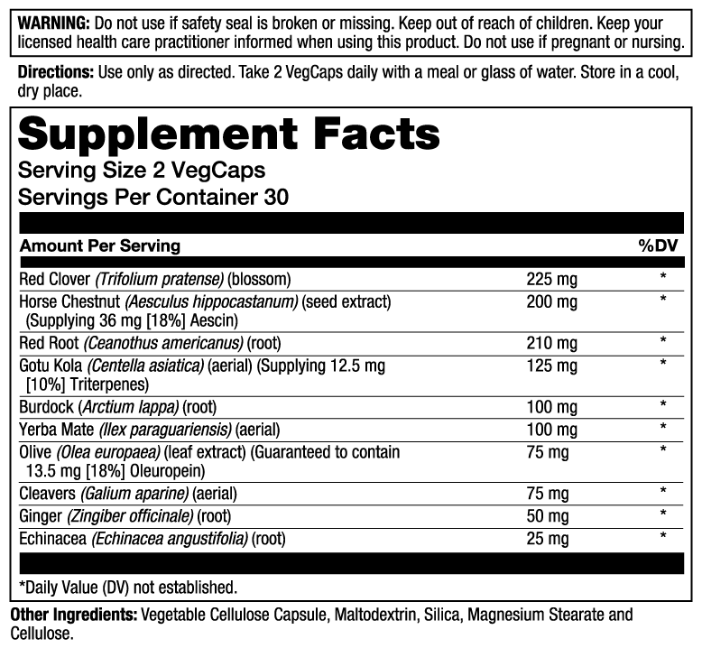 Solaray Total Cleanse Lymph 60 Caps thumbnail 2