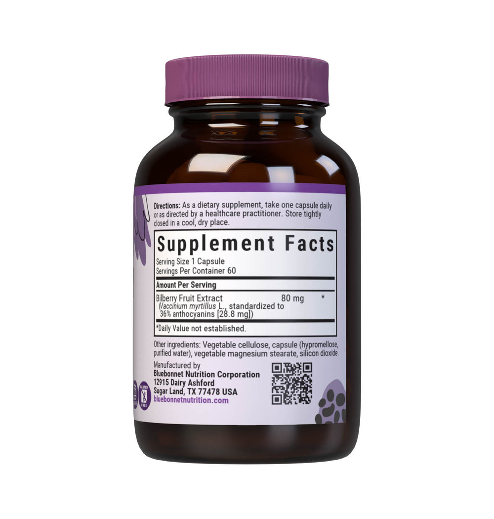 Bluebonnet Nutrition Bilberry Fruit Extract 60 Caps thumbnail 2