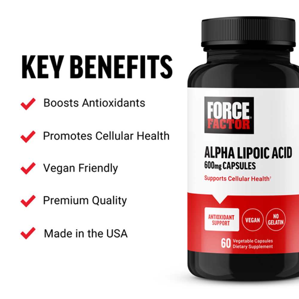 Force Factor Alpha Lipoic Acid – 60 Capsules thumbnail 2