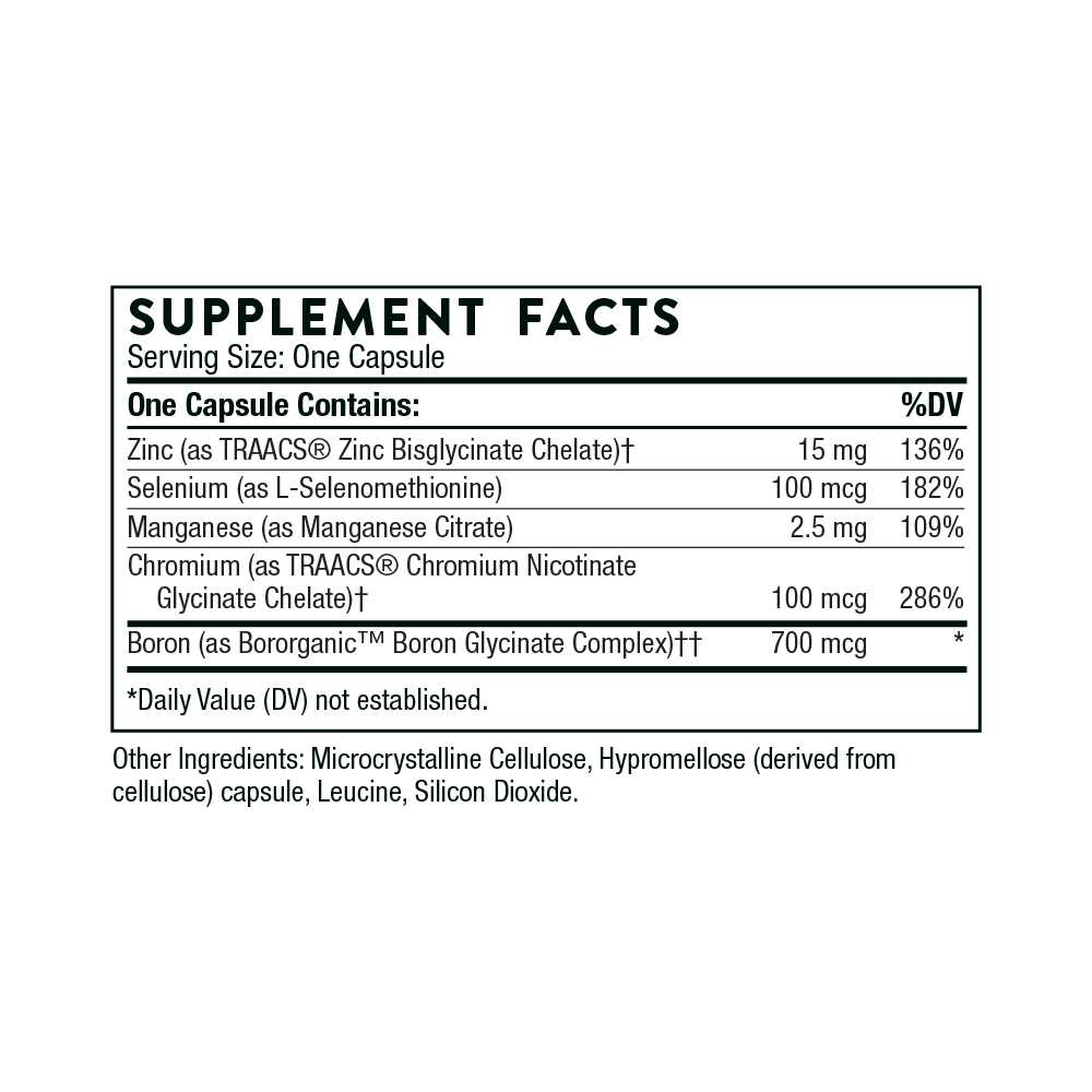 Thorne Trace Minerals – Comprehensive Mineral Support | 90 Capsules thumbnail 2
