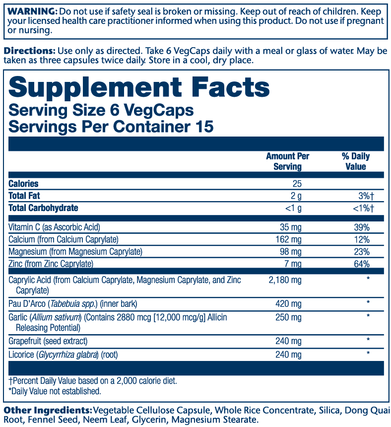 Solaray Yeast-Cleanse 90 Caps thumbnail 2