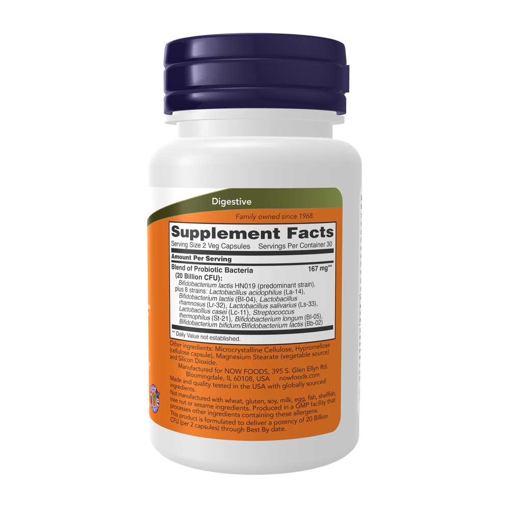 Now Foods Clinical Gi Probiotic – 50+ Longevity Formula – Digestive Regularity & Bloating Relief – 60 Veg Capsules thumbnail 2