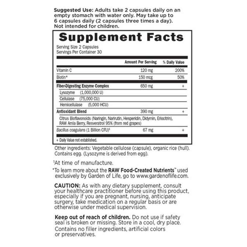 Garden of Life Flora Cleanse 60 Capsules thumbnail 2