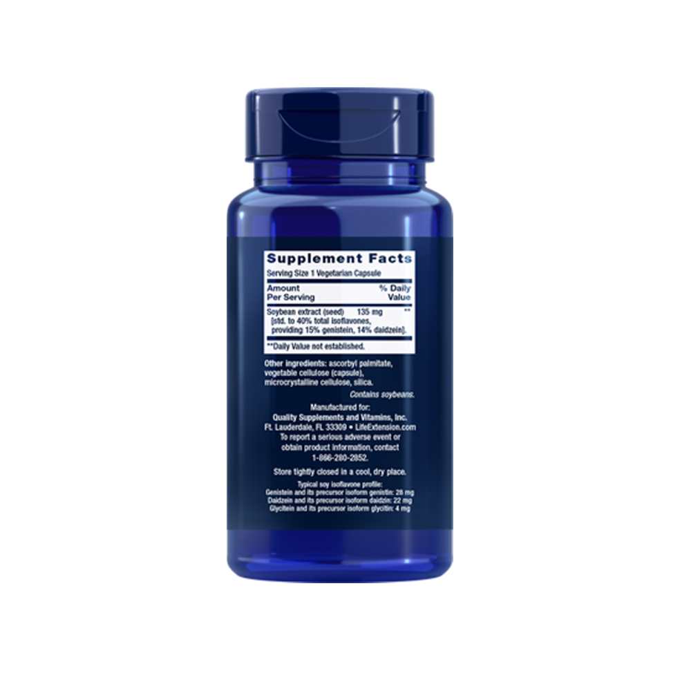 Life Extension Soy Isoflavones 30 Vegetarian Capsules thumbnail 2