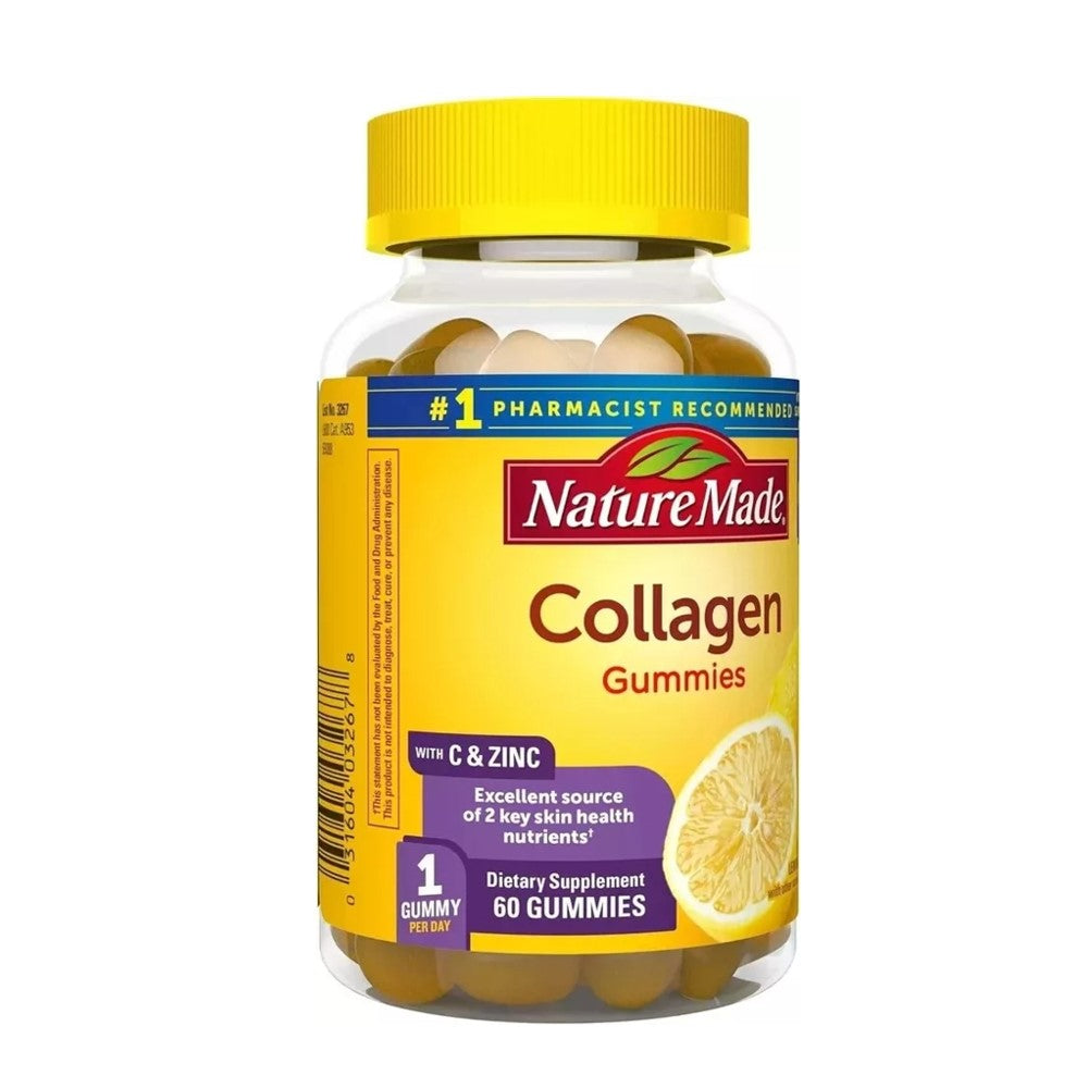 Nature Made Collagen Gummies with Vitamin C, Zinc, Biotin – 60 Count | Skin & Wellness Support thumbnail 3