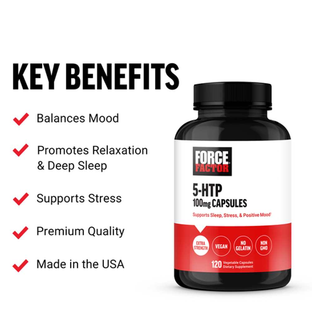Force Factor 5-Htp – 120 Capsules thumbnail 2