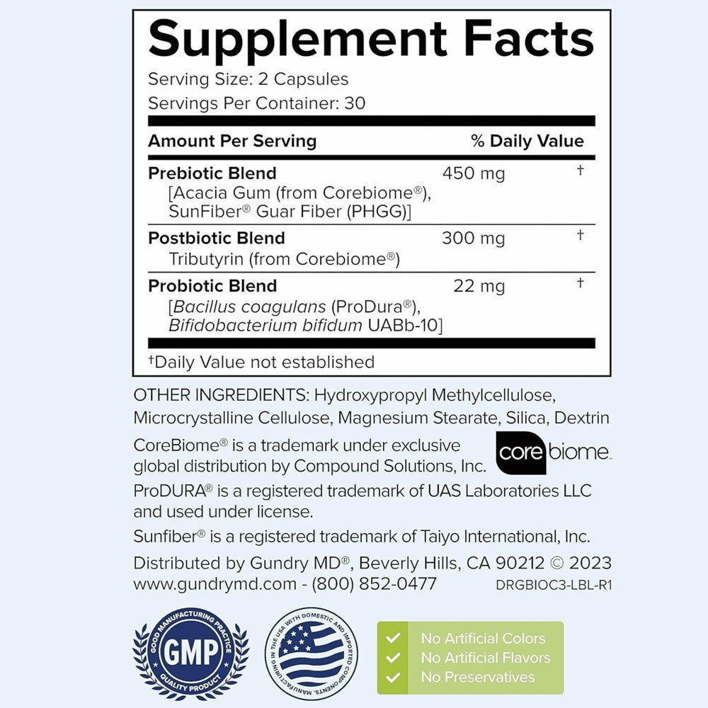 Gundry MD 24-Strain Probiotic - 30 Billion CFUs for Digestive Health Support thumbnail 2