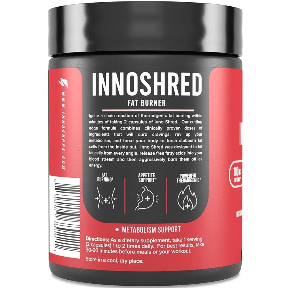 Innosupps Inno Shred™ Fat Burner – Metabolism & Appetite Support thumbnail 2