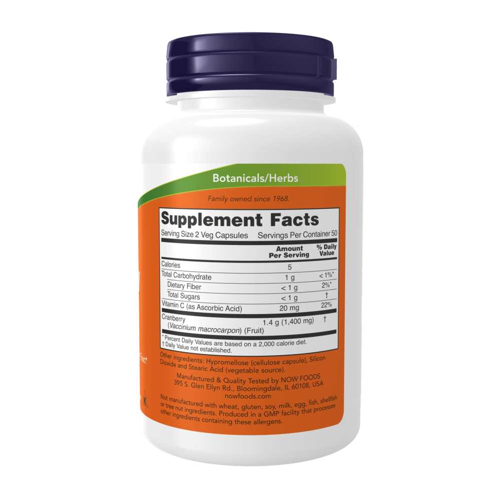 Now Foods Cranberry Caps – Healthy Urinary Tract Support – 100 Veg Capsules thumbnail 2