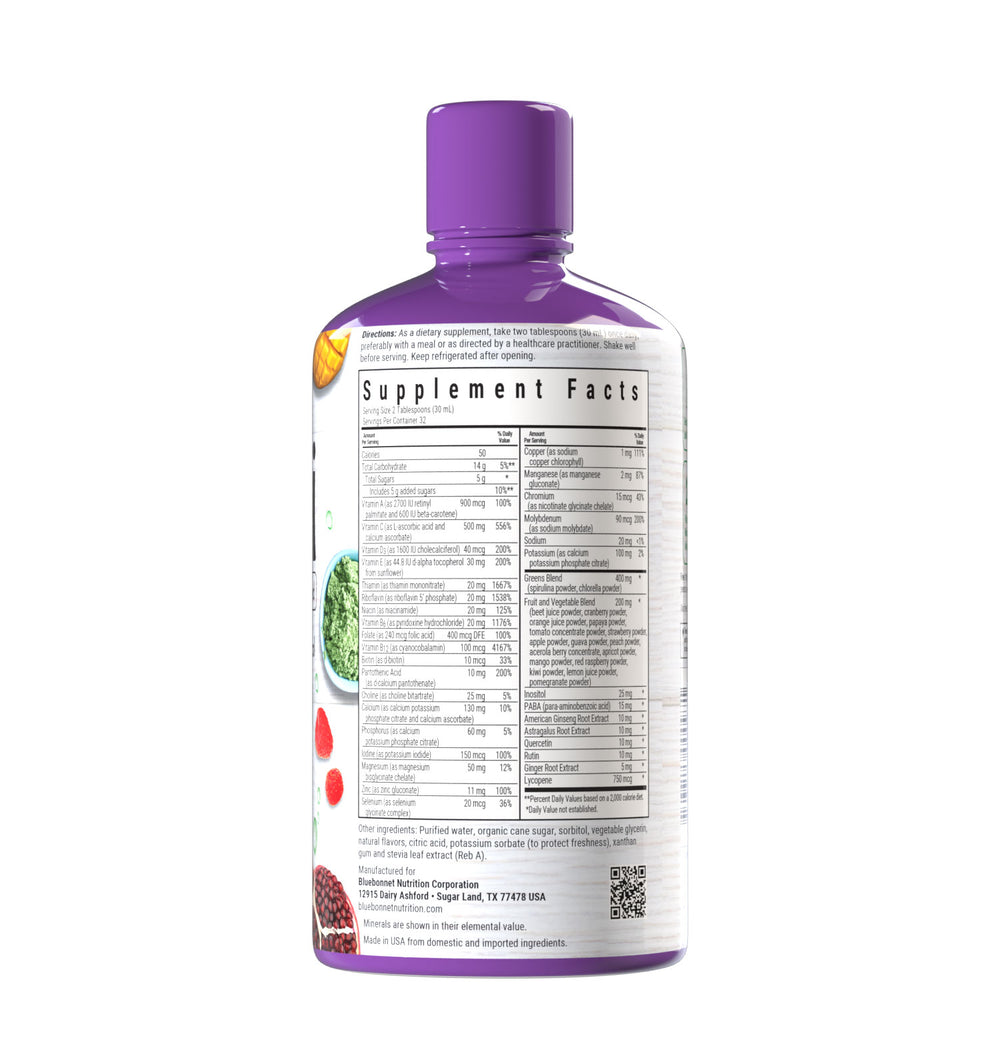 Bluebonnet Nutrition Liquid Multi Formula Tropical Fruit Flavor 496ml thumbnail 2