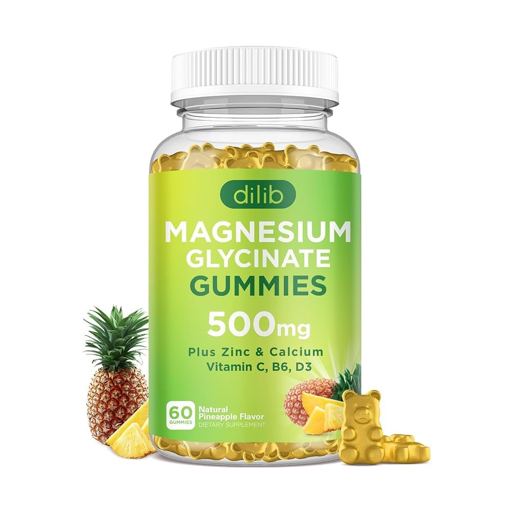 Magnesium Glycinate Gummies 500mg By Dilib Plus Zinc And Calcium thumbnail 3