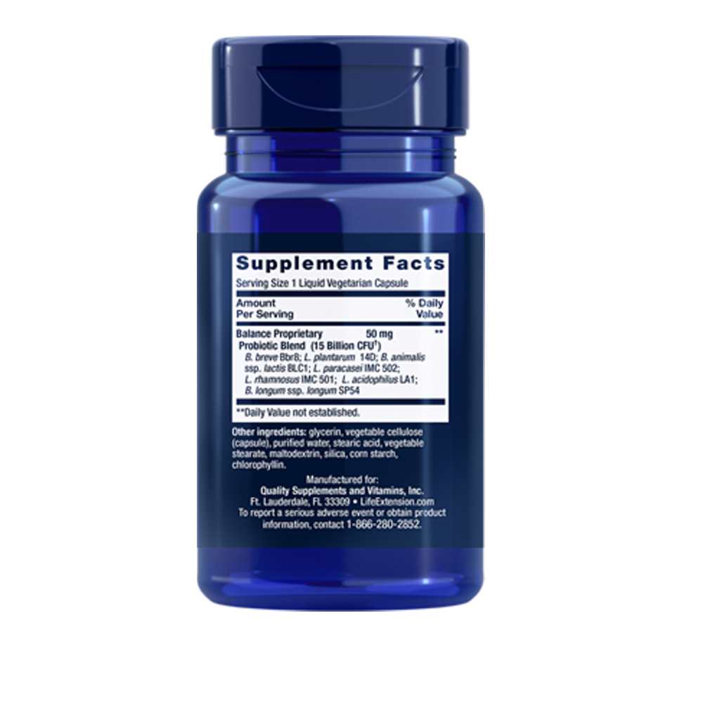 Life Extension Florassist® Probiotic Balance – 30 Liquid Vegetarian Capsules thumbnail 2