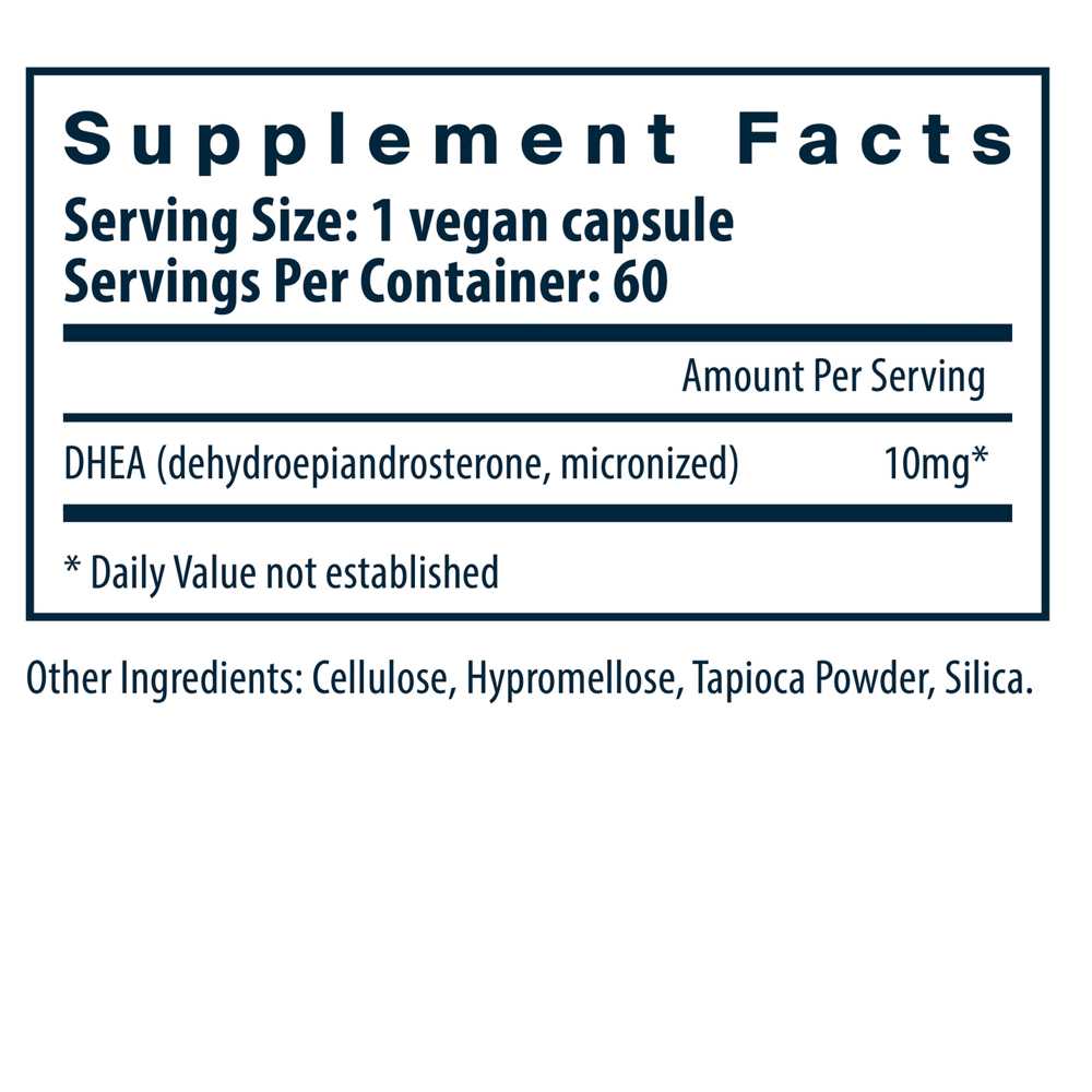 Vital Nutrients Dhea 60 Caps thumbnail 2