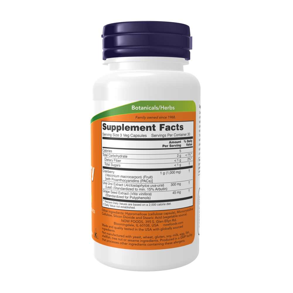 Now Foods Cranberry with Pa Cs – Urinary Tract Cleanse – 90 Veg Capsules thumbnail 2