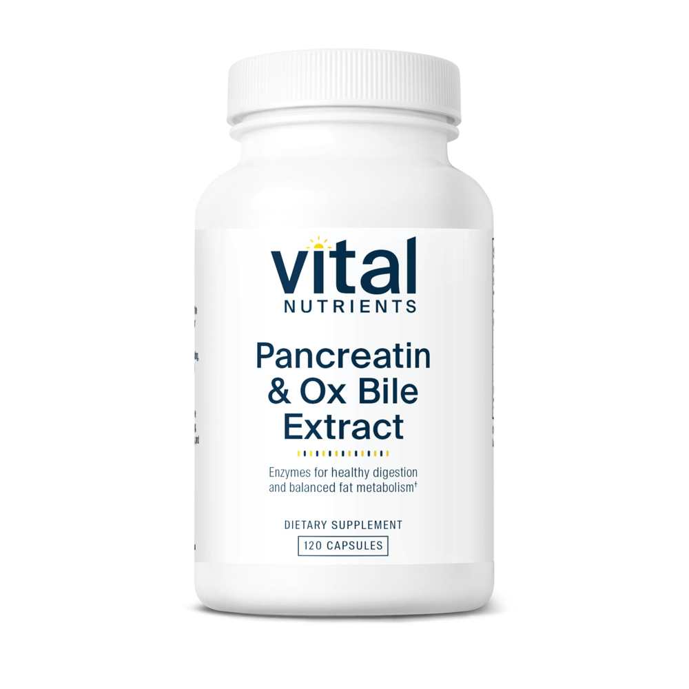 Vital Nutrients Pancreatin & Ox Bile Extract 60 Caps thumbnail 2
