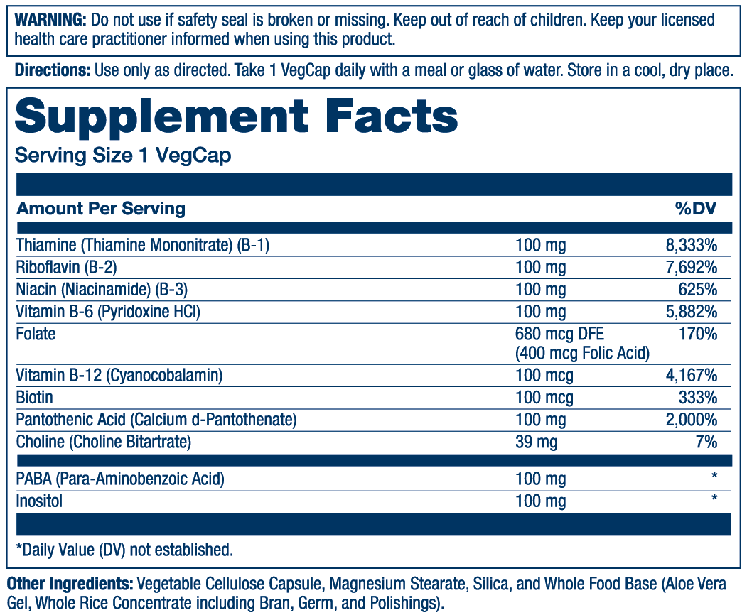 Solaray Vitamin B-Complex 100 50 Caps thumbnail 4