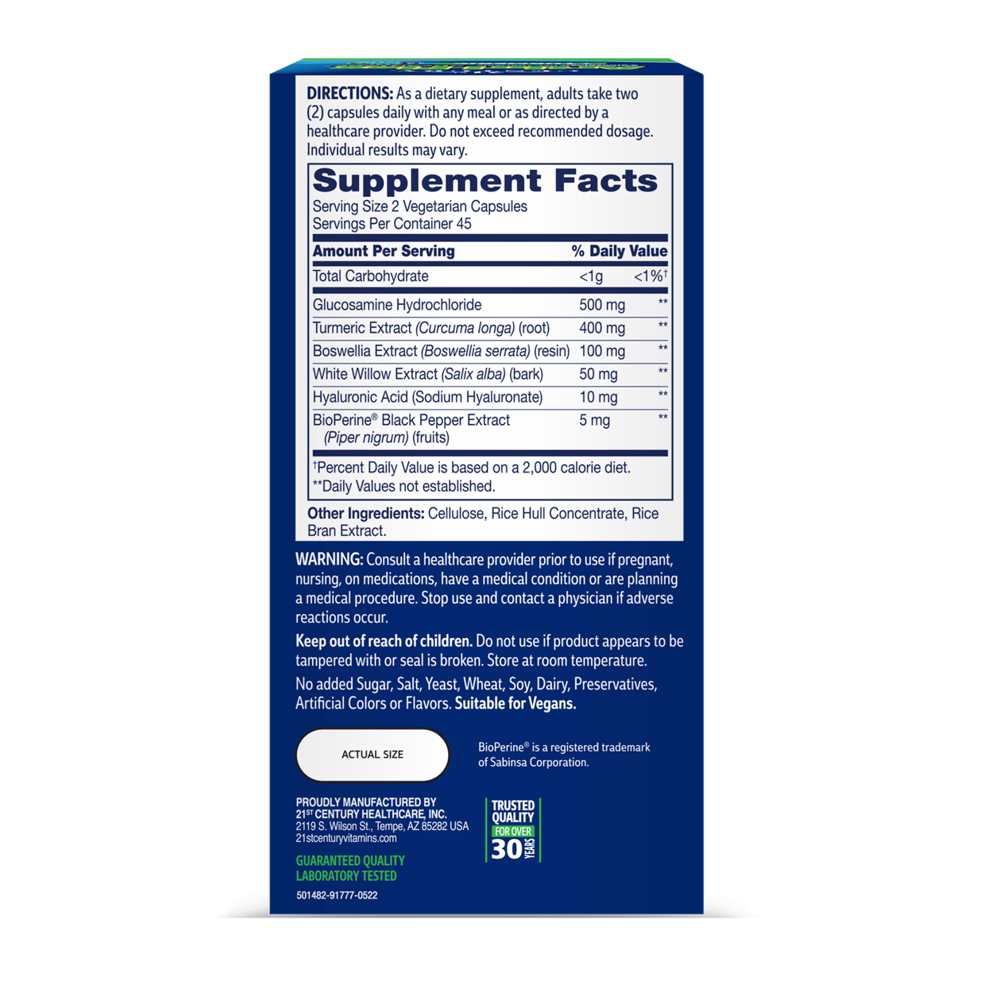 21st Century Arthri-Flex® Advantage Plus Turmeric 90 Caps thumbnail 2