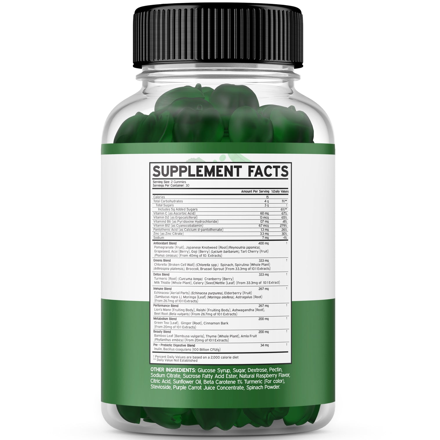 Dorado Nutrition Supergreens Gummies - (60 Count) thumbnail 2