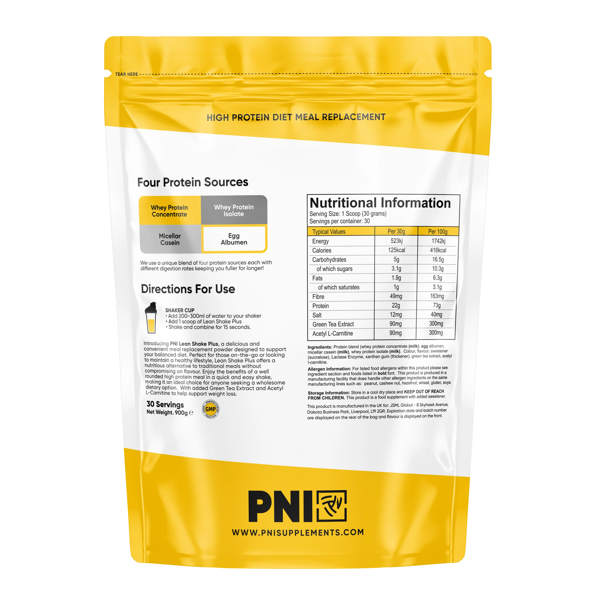 Pni Lean Shake Plus - New 900g thumbnail 2