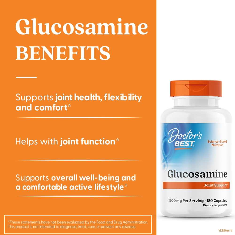 Doctor's Best Glucosamine Sulfate, 750 Mg, 180 Capsules thumbnail 2