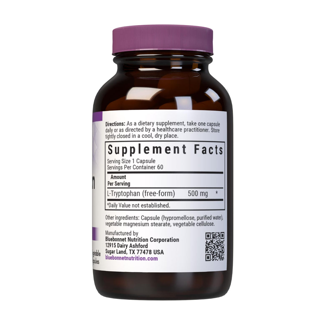Bluebonnet Nutrition L-Tryptophan 500 Mg 60 Caps thumbnail 2
