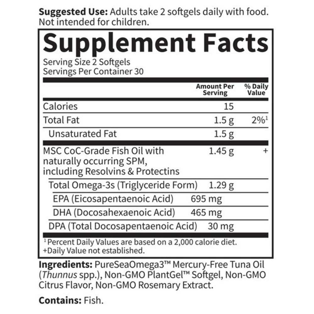 Garden of Life Dr. Formulated Advanced Omega 60 Softgels thumbnail 3
