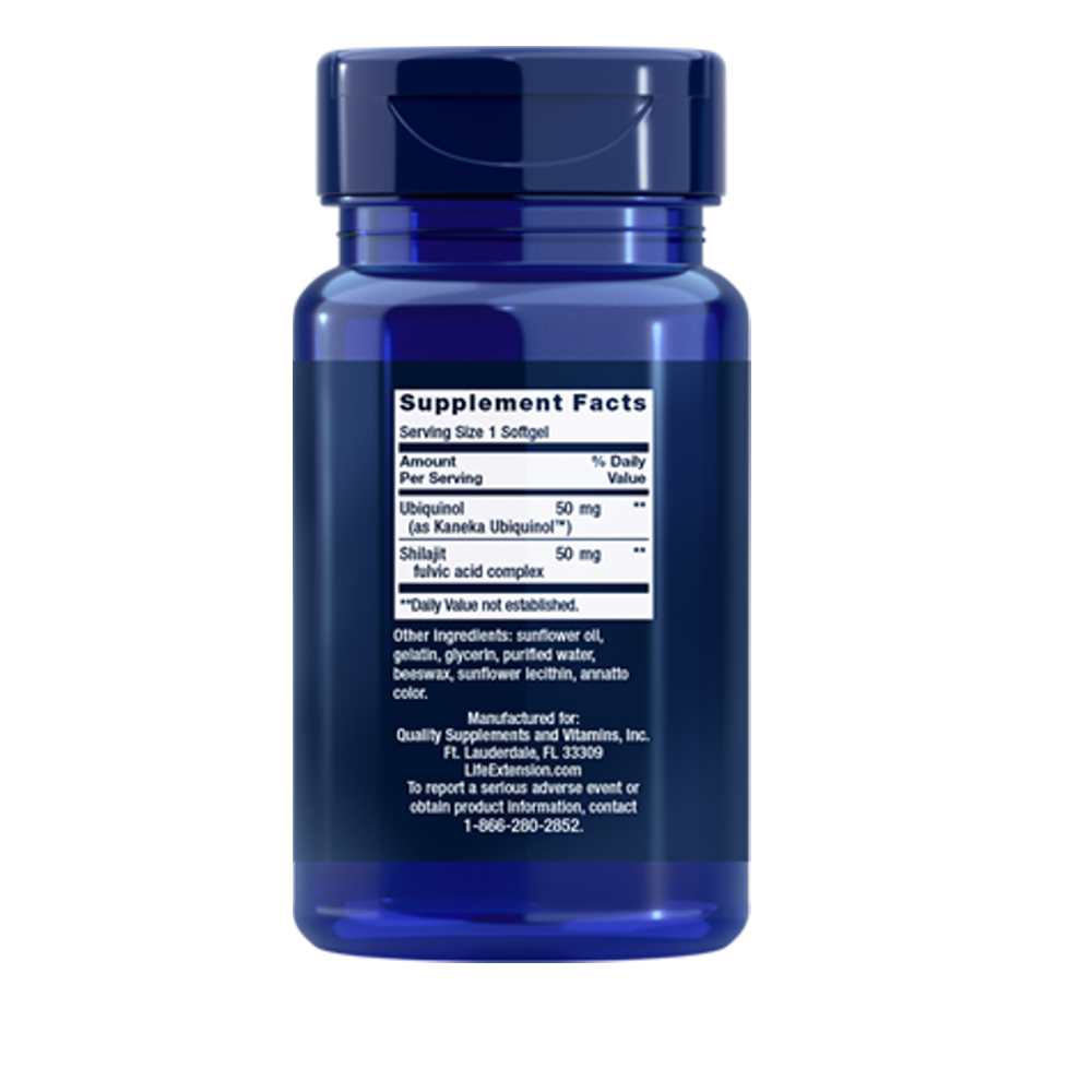 Life Extension Super Ubiquinol Co Q10 with Enhanced Mitochondrial Support™ 50 Mg, 100 Softgels thumbnail 3