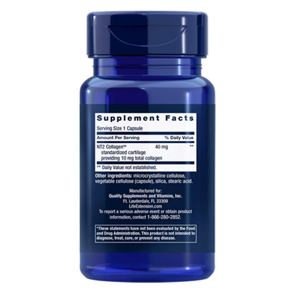 Life Extension Nt2 Collagen™ 40 Mg, 60 Small Capsules thumbnail 2