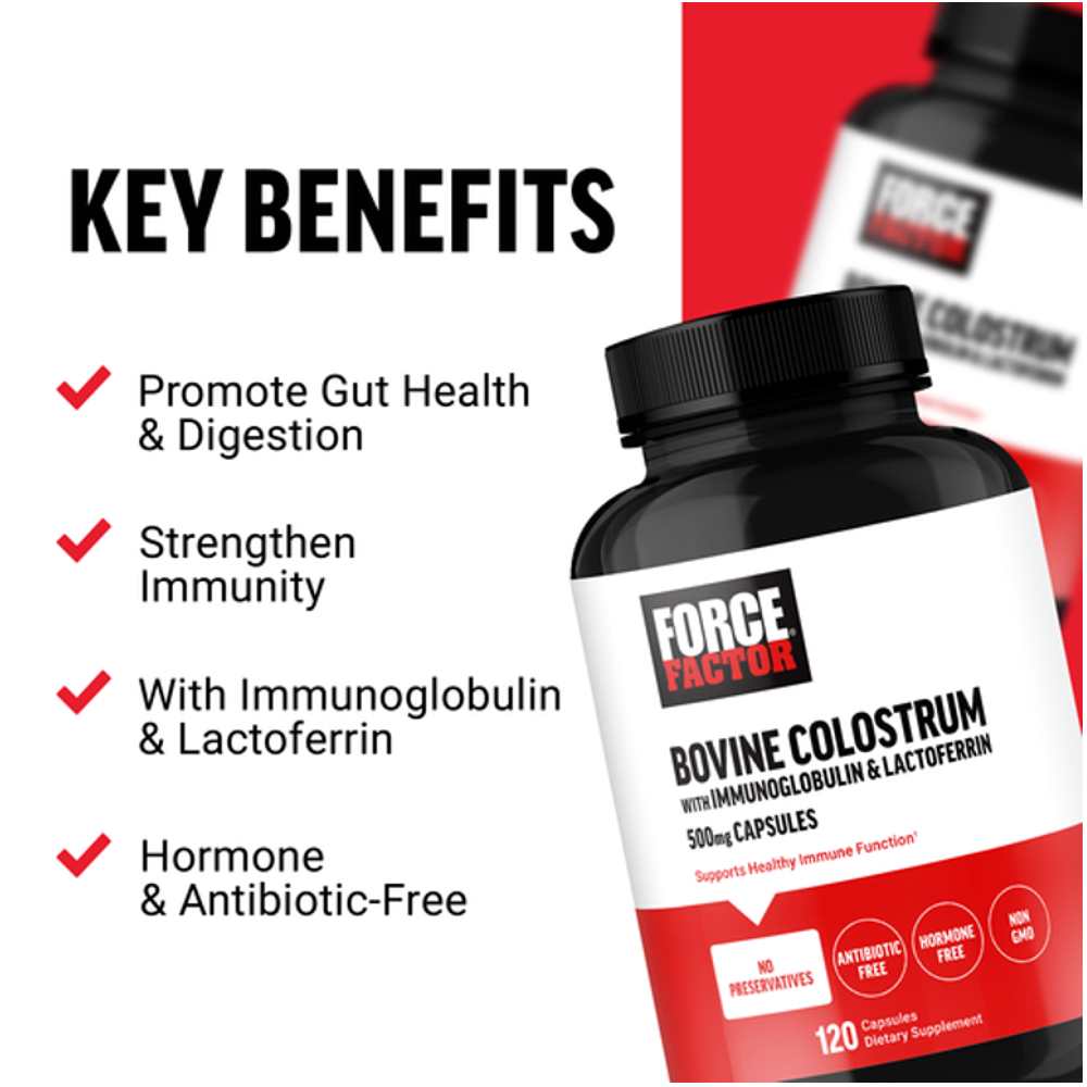 Force Factor Bovine Colostrum – 120 Capsules thumbnail 2
